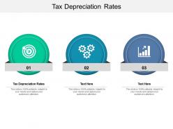 Tax depreciation rates ppt powerpoint presentation layouts show cpb