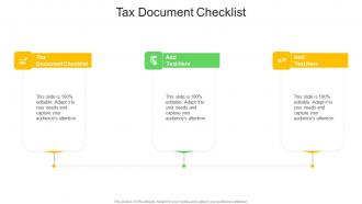 Tax Document Checklist In Powerpoint And Google Slides Cpb