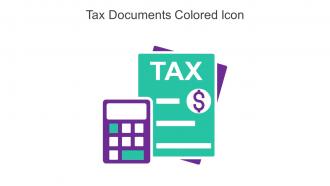 Tax Documents Colored Icon In Powerpoint Pptx Png And Editable Eps Format