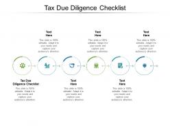 Tax due diligence checklist ppt powerpoint presentation styles shapes cpb
