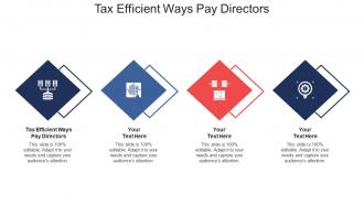 Tax efficient ways pay directors ppt powerpoint presentation professional file formats cpb