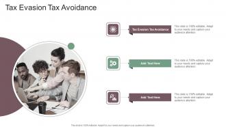 Tax Evasion Tax Avoidance In Powerpoint And Google Slides Cpb