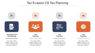 Tax Evasion VS Tax Planning Ppt Powerpoint Presentation Summary File Formats Cpb