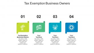 Tax exemption business owners ppt powerpoint presentation outline clipart images cpb