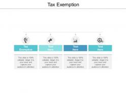 Tax exemption ppt powerpoint presentation icon slide cpb