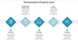 Tax exemption property loan ppt powerpoint presentation icon professional cpb