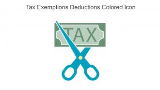 Tax Exemptions Deductions Colored Icon In Powerpoint Pptx Png And Editable Eps Format