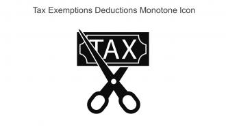 Tax Exemptions Deductions Monotone Icon In Powerpoint Pptx Png And Editable Eps Format