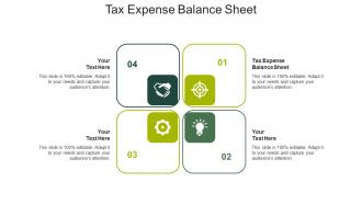 Tax expense balance sheet ppt powerpoint presentation show background cpb