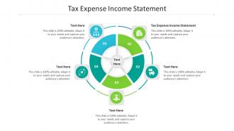 Tax expense income statement ppt powerpoint presentation styles gridlines cpb