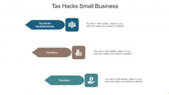 Tax hacks small business ppt powerpoint presentation infographic template display cpb