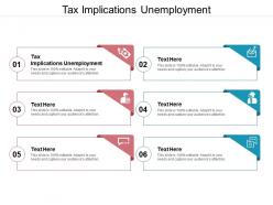 Tax implications unemployment ppt powerpoint presentation show brochure cpb