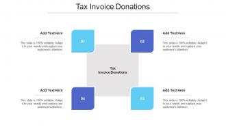 Tax Invoice Donations Ppt Powerpoint Presentation Portfolio Summary Cpb