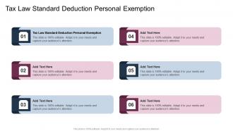 Tax Law Standard Deduction Personal Exemption In Powerpoint And Google Slides Cpb