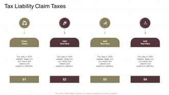 Tax Liability Claim Taxes In Powerpoint And Google Slides Cpb