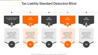 Tax Liability Standard Deduction Blind In Powerpoint And Google Slides Cpb