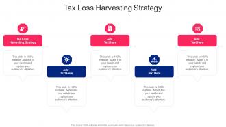 Tax Loss Harvesting Strategy In Powerpoint And Google Slides Cpb