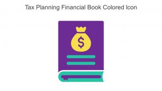 Tax Planning Financial Book Colored Icon In Powerpoint Pptx Png And Editable Eps Format