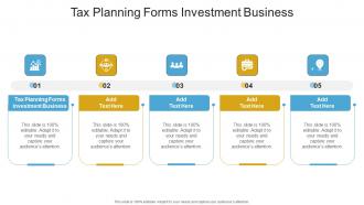 Tax Planning Forms Investment Business In Powerpoint And Google Slides Cpb