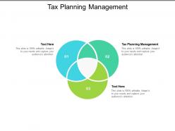 Tax planning management ppt powerpoint presentation pictures cpb
