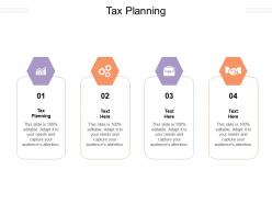 Tax planning ppt powerpoint presentation summary deck cpb
