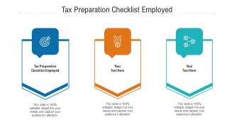 Tax preparation checklist employed ppt powerpoint presentation shapes cpb