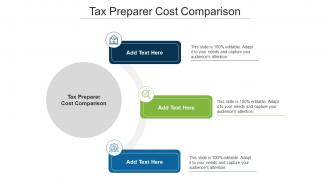 Tax Preparer Cost Comparison Ppt Powerpoint Presentation Styles Tips Cpb
