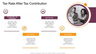 Tax Rate After Tax Contribution In Powerpoint And Google Slides Cpb