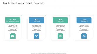 Tax Rate Investment Income In Powerpoint And Google Slides Cpb