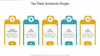 Tax Rate Schedule Single In Powerpoint And Google Slides Cpb