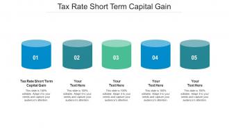 Tax rate short term capital gain ppt powerpoint presentation outline smartart cpb