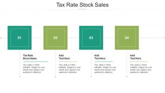 Tax Rate Stock Sales Ppt Powerpoint Presentation Portfolio Templates Cpb