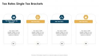 Tax Rates Single Tax Brackets In Powerpoint And Google Slides Cpb