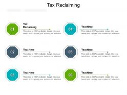 Tax reclaiming ppt powerpoint presentation portfolio graphics download cpb