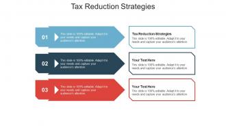 Tax reduction strategies ppt powerpoint presentation gallery background cpb