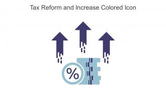 Tax Reform And Increase Colored Icon In Powerpoint Pptx Png And Editable Eps Format