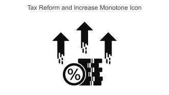 Tax Reform And Increase Monotone Icon In Powerpoint Pptx Png And Editable Eps Format