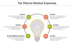 Tax refund medical expenses ppt powerpoint presentation slides aids cpb