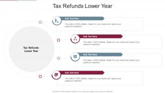 Tax Refunds Lower Year In Powerpoint And Google Slides Cpb