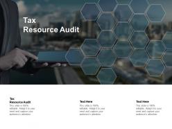 Tax resource audit ppt powerpoint presentation styles demonstration cpb