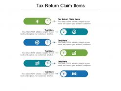 Tax return claim items ppt powerpoint presentation summary format cpb
