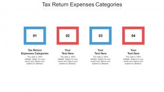 Tax return expenses categories ppt powerpoint presentation icon portfolio cpb