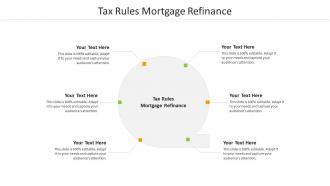 Tax rules mortgage refinance ppt powerpoint presentation file tips cpb