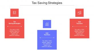 Tax Saving Strategies Ppt Powerpoint Presentation Gallery Elements Cpb