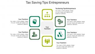 Tax saving tips entrepreneurs ppt powerpoint presentation file display cpb