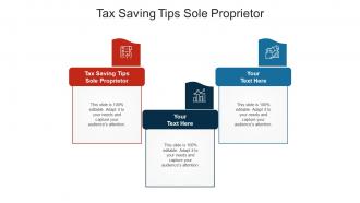 Tax saving tips sole proprietor ppt powerpoint presentation ideas good cpb