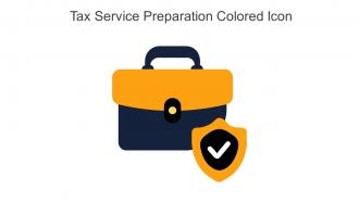 Tax Service Preparation Colored Icon In Powerpoint Pptx Png And Editable Eps Format