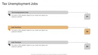 Tax Unemployment Jobs In Powerpoint And Google Slides Cpb