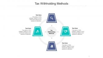 Tax withholding methods ppt powerpoint presentation ideas outfit cpb