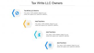 Tax Write LLC Owners Ppt Powerpoint Presentation Icon Topics Cpb